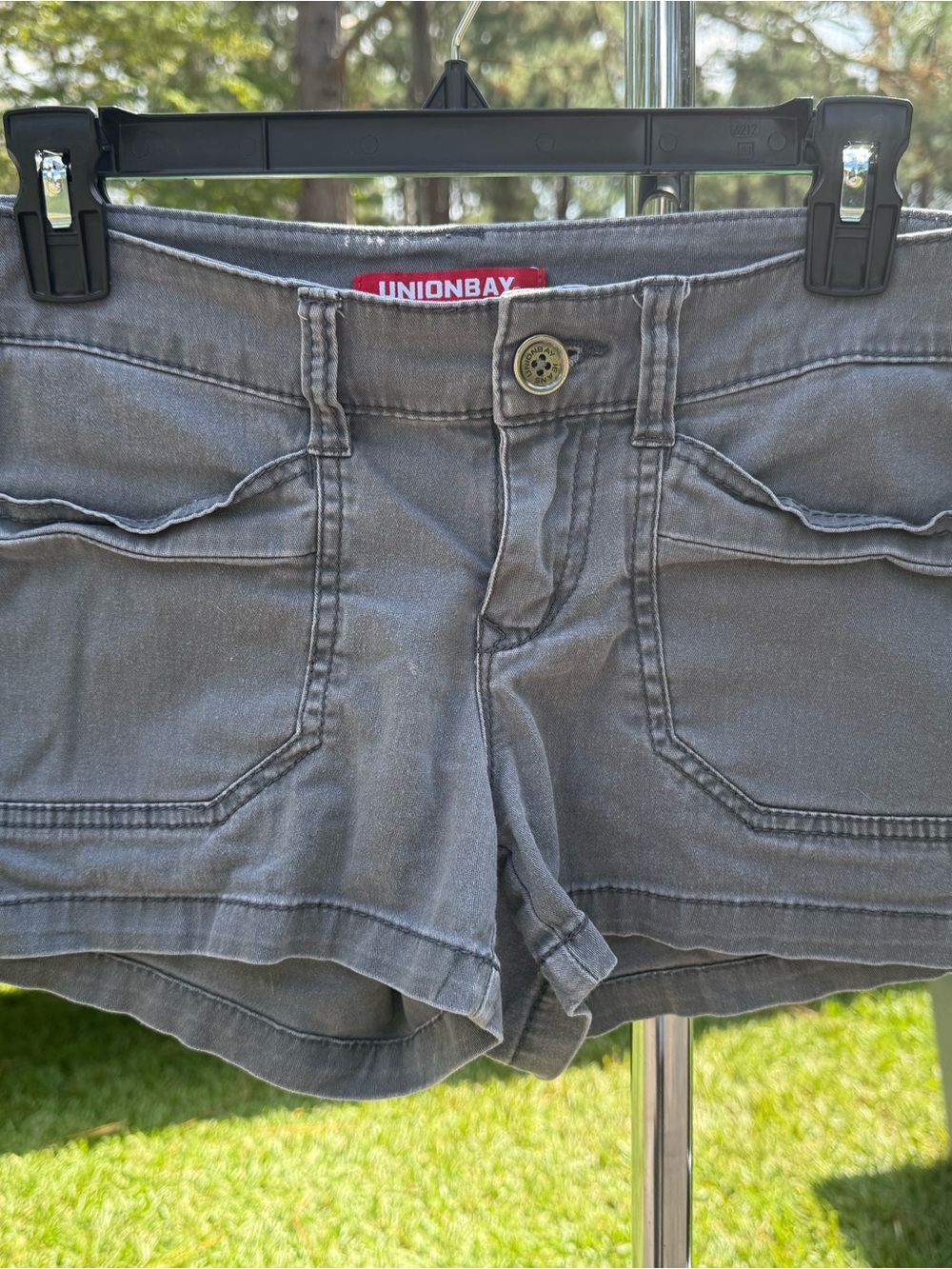 UNIONBAY Women's Gray Denim Shorts